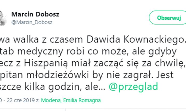 Złe wieści przed meczem z Hiszpanią U21...